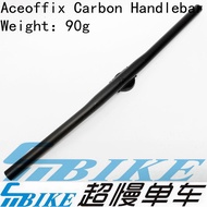 Aceoffix Bike Flat Bar Carbon Handlebar For Brompton Java Pike 3 Sixty Bridy Folding Bicycle 25.4mm 560mm