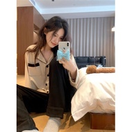 Korean Leisure Velvet Pajama Set for Women - Warm Cardigan Home Wear