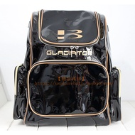 [Premium Ball] Brett Brett Softball Shiny Leather Large-Capacity Backpack Backpack-Can Hold Balls
