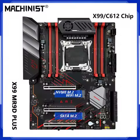 MACHINIST MR9D PLUS X99 Motherboard Support DDR4 Four channels Memory and LGA2011-3 Xeon E5 V3/V4 Pr