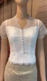 Carisaเสื้อลูกไม้เนื้อนิ่ม เสื้อแบบคุณใหม่ดาวิกา  เสื้อลูกไม้เนื้อนิ่ม เสื้องานลูกไม้ฝรั่งเศสแท้