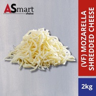 (HALAL)  Mozzarella Shredded Cheese VF 2kg - ASMART Choice