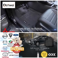 (Upgraded TPE) TPE Car Mat Carpet Karpet Kerete Perodua Myvi Axia Bezza Alza Proton Saga X50 X70 Jae