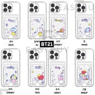 🇰🇷 KOREA BTS BT21 DREAM BABY CLEAR DOUBLE CARD CASE 韓國 防彈少年團 甜睡篇 可裝卡 可放卡 可插卡 透明 手機 保護殼 保護套 (多款型號) Ap