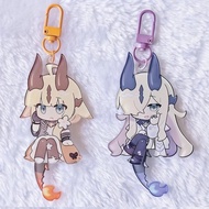 Arknights Acrylic Women Keychain Eblana Dublinn Lavishney Bag Pendant Fashion Friend Kid Brithday Gi