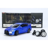 BM Creation 1/64 Diecast Junior Mitsubishi Lancer Evolution X Blue