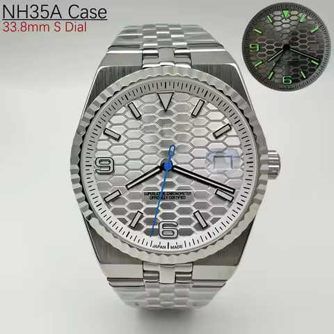 NH35 39.5mm Case 33.8mm Dial Suitable for NH35A Movement New Land Dweller Mechanical Watch Modificat