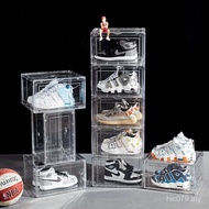Anti-dust Shoe Box Basketball Shoe Cabinet Living Room Side Open Plastic Plus Size Shoe Box Storage 