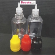 Ready Stock  30ml Square Or Round PET Viper Bottle for DIY Liquid Oil Flavor-Beaute4u