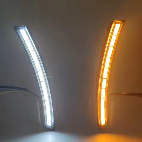 2PCS LED Daytime Running Light For Honda CR-V CRV 2023 2024 Dynamic Turn Signal Waterproof Car 12V L