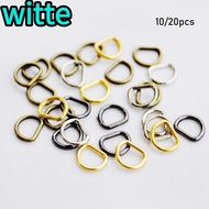 WITTE 10/20pcs D-Buckle 7mm 4 colors Mini Ultra-small Doll Bags Accessories