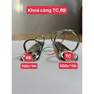 3.5cm O-ring shackle lock - D-shaped shackle lock - Document shackle File with 2 ORING shackles TYPE