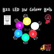 Mentol Ping Pong Bulb LED Colour Bulb LED Ping Pong Bulb B22 LED 3W Colour Bulb/ Mentol LED Warna Wa