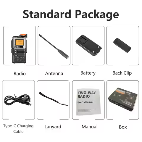 Quansheng UV-K5(8) UV-K6 5W Walkie Talkie Air Band Radio UHF VHF DTMF FM NOAA Wireless Type-C Charge