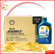 Thùng Nhớt Shell Advance AX7 Scooter 10W40 dành cho xe ga