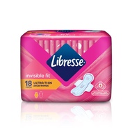 LIBRESSE ULTRA THIN PAD WITH WINGS 18'S