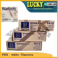 BOSTON BOMEX SOLID 14/2, 12/2, 10/2 PDX WIRE (per box)(White Color) 75meters 8t7c