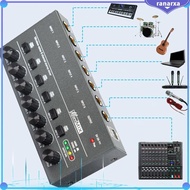 [Ranarxa] 6 Channel Audio Mixer Audio Mixer for Professional And Beginners Audio Mixer Sound Board 6 Stereo Line Mixer for Small Clubs Bars