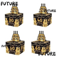 HL-FUTU Birthday Money Box, Paper 30th 40th 50th Cash Pull Gift Boxs, Fuuny Creative Birthday  Happy