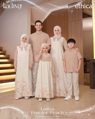 Sarimbit Ethica Ladiva Powder Peach/Sarimbit Ethica Terbaru 2026/ Baju Keluarga
