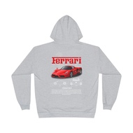 Ready Stock Red F-1 Enzo Illustrated Hoodie | Racing Graphics Pullover 1216