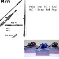 Bc Bless Fishing Rod Package+BC Xi Hai Reel 300 Left handle+Bonus 2pcs