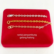 / Extension Chain 925 Silver Additional Chain Gold Plated