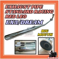 READY STOCK MUFFLER PIPE EXHAUST PIPE STANDARD STD RACING EX5 EX5 DREAM RED LEO REDLEO BIG MOUTH