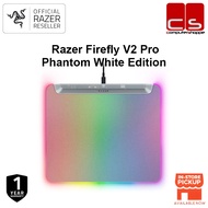 RAZER Firefly V2 Pro Fully Illuminated RGB Gaming Mouse Mat | Phantom White Edition (Edge-to-Edge Ba