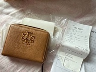 無用過Tory Burch 棕色短款錢包 連零錢 紙幣位