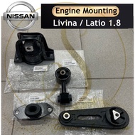 (100% ORIGINAL JAPAN) NISSAN GRAND LIVINA LATIO 1.8 ENGINE MOUNTING 11220-ED000 11360-ED800 11210-ED