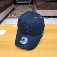 LA LOGO DISTRO BASEBALL CAP - LA NAVY EMBROIDERED MEN'S AND WOMEN'S BASEBALL CAP