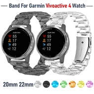 Transparent Strap For Garmin Watch Vivoactive 3 4 Venu 2 Sq Wrist Watchband For Garmin Forerunner 245 Vivomove HR Band Bracelet