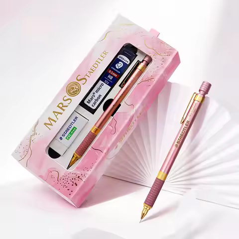 STAEDTLER Mechanical Pencil 92535 HB Limited Edition Pink Gold 0.5mm Writing Hand-drawn Sketch Art D