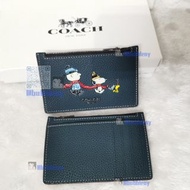 全新COACH蔻驰史努比联名卡包零钱包，