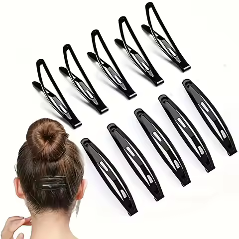 10/20pcs Black Metal Hairpin - Elegant Rectangular Hairpin, Smooth Edge and Sharp Top,Ensure That Wo