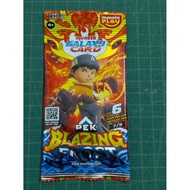 BoBoiBoy Galaxy Card Pek Blazing Frost 7/9 - Boboiboy Blaze