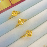 ผ่อน 0% สูงสุด 10 เดือน💸แหวนทองครึ่งสลึง 1.9 กรัม ลายคลีฟทอง ทองแท้ 96.5% ขายได้ จำนำได้ มีใบรับประกัน แหวนทอง แหวนทองคำ