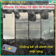 Tempered glass back for iPhone 16 Pro Plus 16+ Promax Pro max pm 15+ 15 14 13 12 Pro max Mini Xs Max