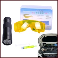 Air Conditioning Leak Detection Tools Fluorescent Dye Diagnostic Tool Car AC UV Dye Leak Detector Ki