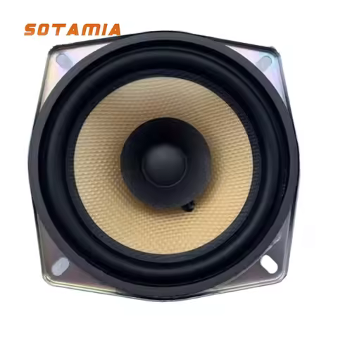 SOTAMIA 1PCS 5 Inch 5.5 Inch Full Range Speaker 4 Ohm 60 Watt Car Speaker Fever Braided Basin Rubber
