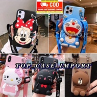 CASING XIAOMI REDMI 10 4G 5G/ A2 2023/ A1 2022/ 10A/ 10C/ 9C/ 9T/ 6A/ POCO M3/ NOTE 11/ NOTE 11PRO/ NOTE 10PRO/ NOTE 10S/ NOTE 10 5G/ NOTE 9/ NOTE 8/ NOTE 7/ NOTE 4/ NOTE 4X/ SOFTCASE KARAKTER DOMPET COIN/ KOIN + TALI SELEMPANG