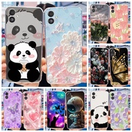 For Samsung Galaxy F14 5G / F14 4G Cute Panda Flower Cartoon Case Samsung F14 SM-E145F SM-E146B Soft
