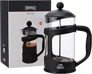 Vin Bouquet 800 m French Press Coffee Maker, PP, Borosilicate Glass, SS, Black, 22 x 14 x 11.5 cm