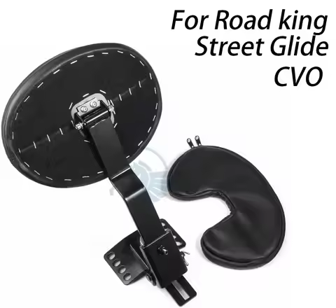 Adjustable Plug-in Motorcycle Driver Rider passenger Backrest Back rest For 97-21 Harley Touring Roa