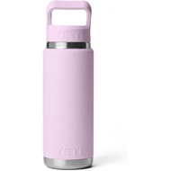 YETI Rambler 26 oz Bottle, Vacuum Insulated, Stainless Steel with Color Matching Straw Cap