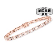 Ross-simons Rose-simons Morganite and.14kt Rose Gold Diamond Tennis Bracelet-8