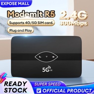 2024 New Modem WiFi Router Sim Card Modem 4G/5G 300Mbps for Laptop PC Network Hotspot Modified Unlimited WiFi Wireless