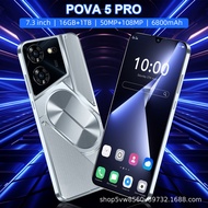 New Style POVA 5 PRO Mobile Phone 16+1TB Large Memory All-in-One Smartphone