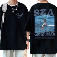 S-5XL Ready stock Trial Short Sleeve T-shirt Printed Album Sza Sos Graphic 90s Vintage Style Hip Hop